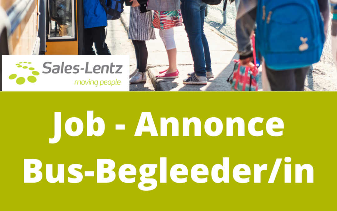 Job Annonce – Bus-Begleeder/in