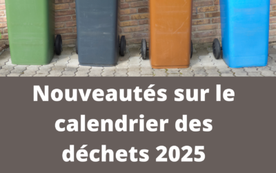 Nouveautés sur le calendrier des déchets 2025