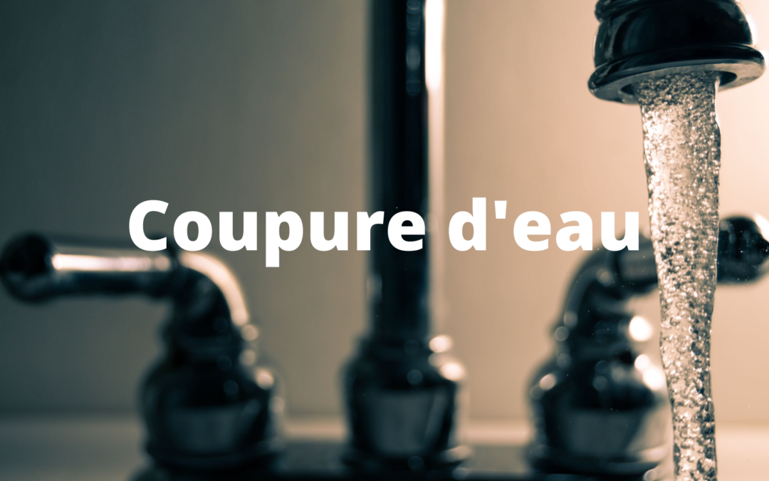 Coupture d&rsquo;eau