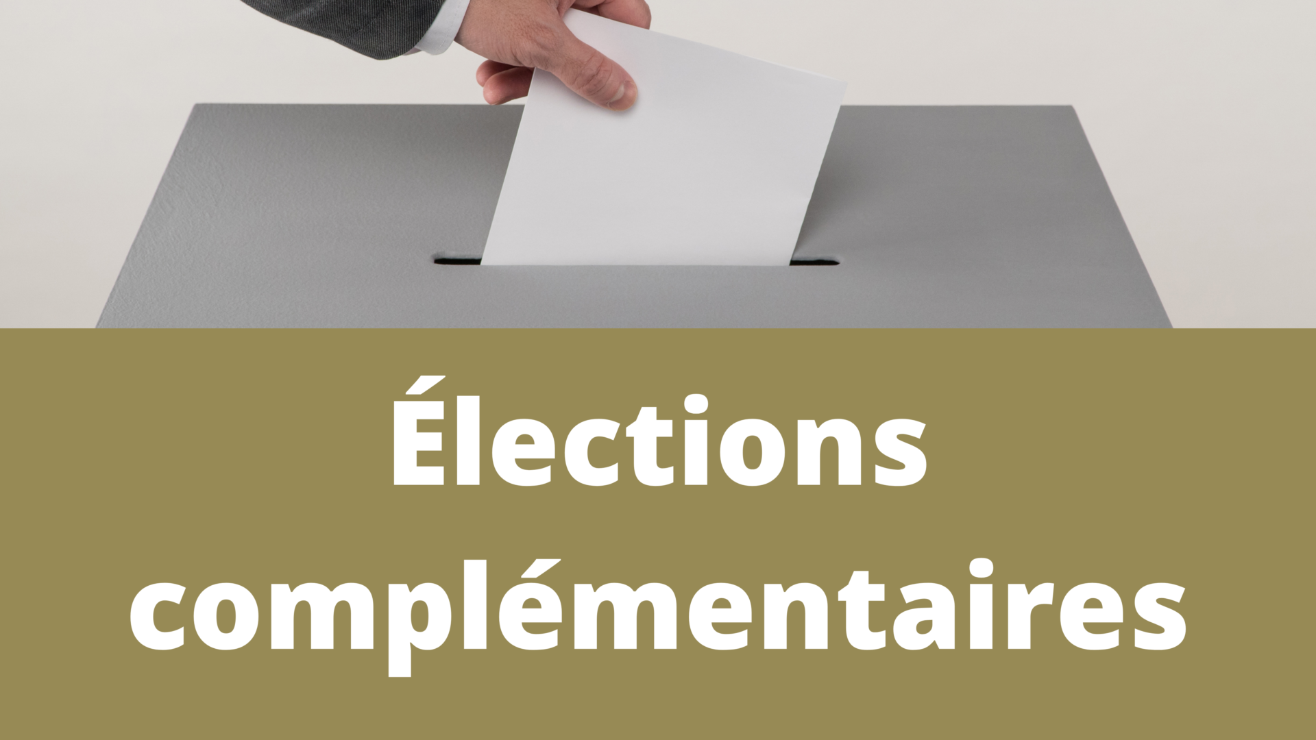 Elections complémentaires