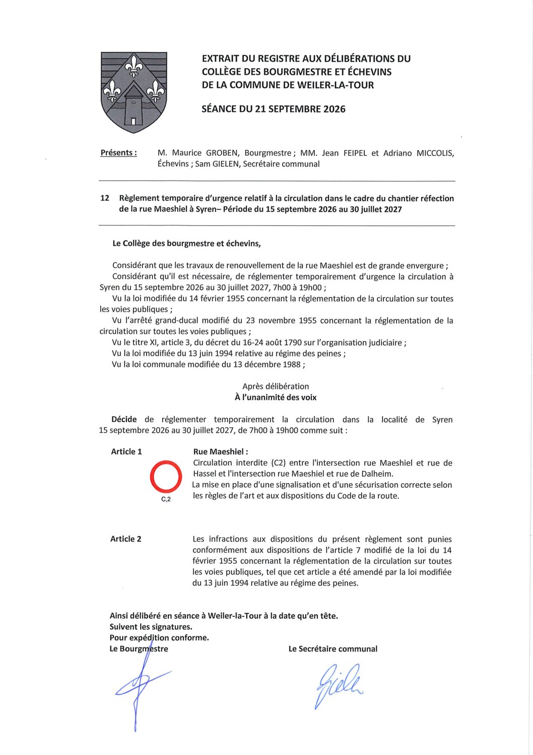 RegCirc CE_SYR_Chantier Maeshiel_15.09-30.07.26